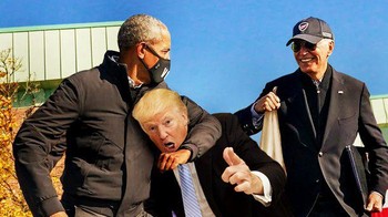 Kompak membekuk Donald Trump. Foto: Imgur