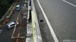 Pot Bunga di Flyover Pasar Rebo Tidak Terawat