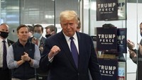 Pihak lawan Presiden Amerika Serikat, Donald Trump, terpilih kembali menjadi kandidat Calon Presiden usai diusung Partai Republik dengan pasangan Mike Pence. AP Photo/Alex Brandon  
