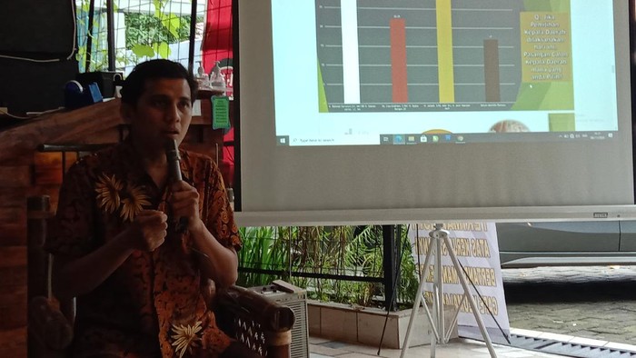 Rilis Survei CRC untuk Pilkada Binjai (Ahmad Arfah-detikcom)