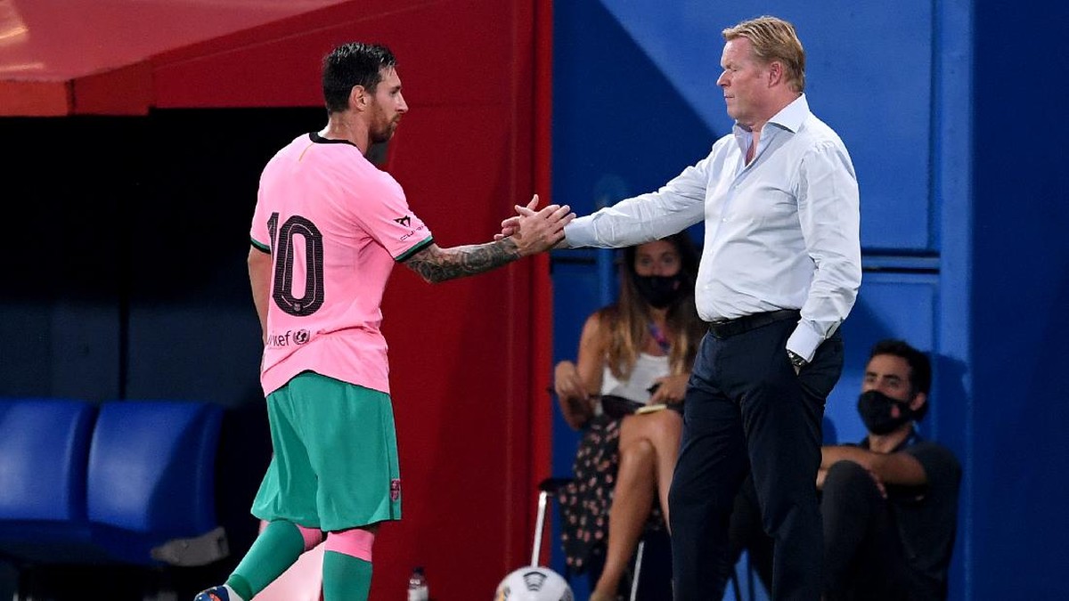 Ronald Koeman geram dengan kritikan yang mengarah ke Lionel Messi. (Foto: Getty Images/David Ramos)