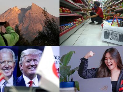 Top 5 Foto Pekan Ini: Pilpres AS-Gamers Cantik Kehilangan Rp 22 M