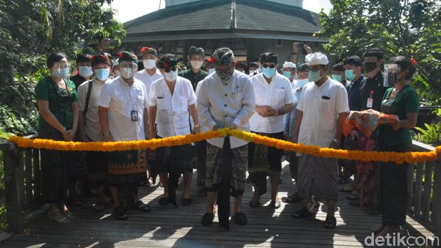 Wakil Gubernur Bali Tjokorda Oka Artha Ardhana Sukawati membuka kembali wisata monkey forest di Bali