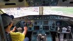 Calon Jemaah Belajar Naik Haji dan Umroh dengan Naik Pesawat Fokker