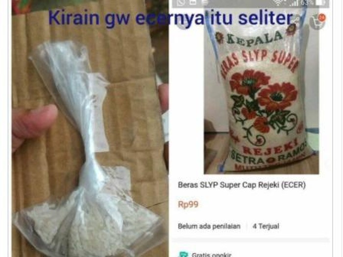 beras Beli Beras Tak Sesuai Ekspektasi