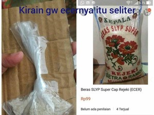 Beli Beras Eceran Online, Netizen Ini Kaget Lihat Ukurannya