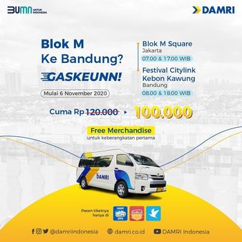 Damri Indonesia luncurkan trayek baru untuk wisatawan dari Blok M ke Bandung