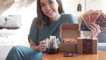 Gisella Anastasia Saat Nikmati Bubble Tea dan Floating Breakfast