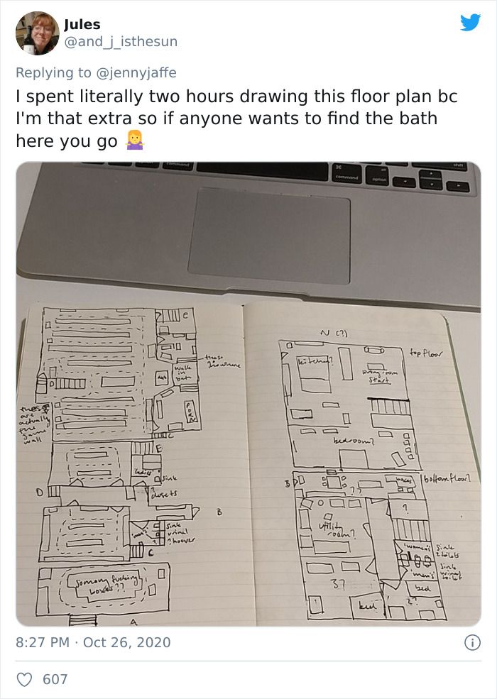 Perkiraan denah rumah aneh