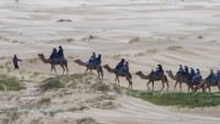 Stockton Beach menjadi salah satu destinasi wisata populer di Australia.