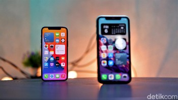 Layar iPhone 12 menggunakan panel Super Retina XDR OLED dengan resolusi 1170 x 2532 pixels. Foto: Adi Fida Rahman/detikINET