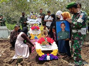 Pratu Firdaus Korban Penembakan di Papua Dimakamkan, Pangkatnya Dinaikkan