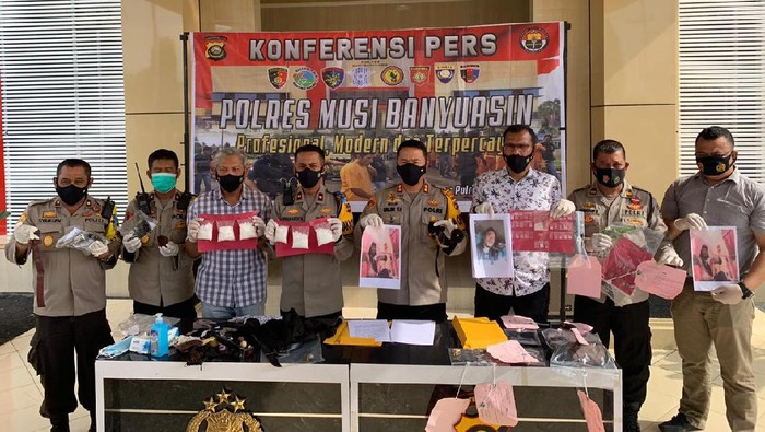 Pengungkapan kasus narkoba di Musi Banyuasin, Sumsel.
