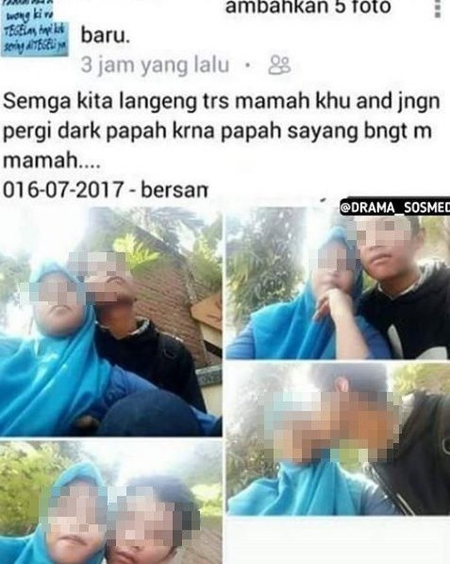 Harus komentar apa nih sama yang statusnya gini? Romantis sih tapi... Foto: Facebook