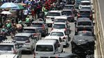 Ada Demo Buruh, Lalin Depan DPR Macet