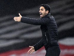 Mikel Arteta terus membakar semangat Wilian dkk. Andy Rain/Pool via AP.