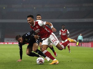 Arsenal Tertinggal 0-1 dari Aston Villa di Babak Pertama