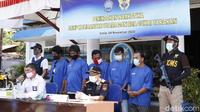 Bea Cukai Tarakan dan BNNP Kaltara menggagalkan upaya penyelundupan sabu dari Malaysia (dok Istimewa)