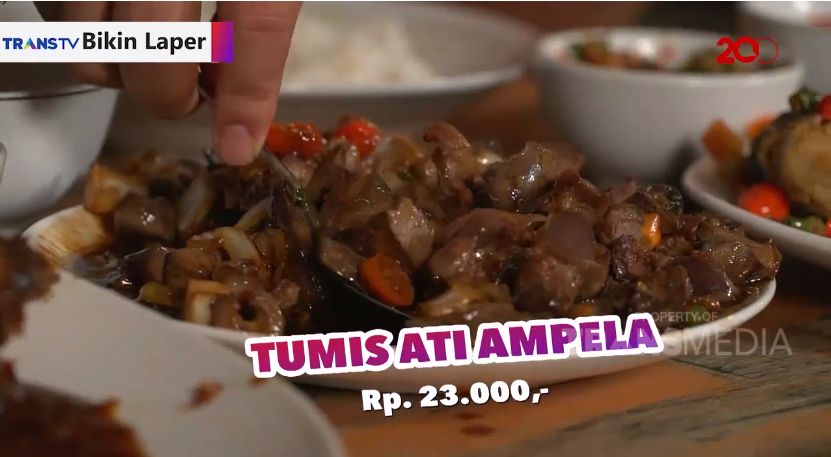 Bikin Laper! Ketagihan Enaknya Ayam Bumbu Rujak dan Tumis Ati Ampela