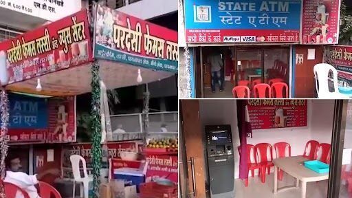 Duh! Penjual Ini Buka Kedai Jus Buah di Dalam Ruang ATM