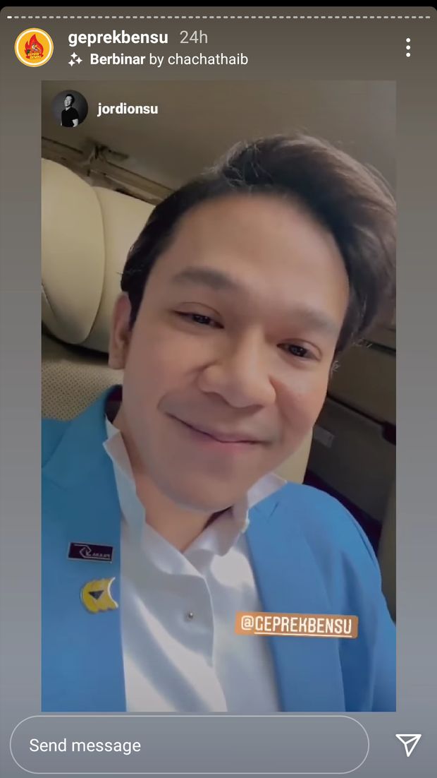 Jordi Onsu dan Geprek Bensu Bantu Endorse Gratis UKM Setiap Hari