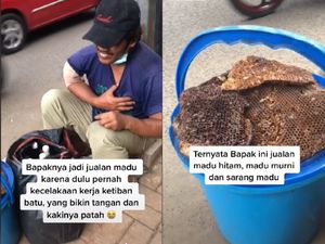 Perjuangan Hidup Penjual Madu, Alami Patah Tulang dan Tak Punya Tempat Tinggal
