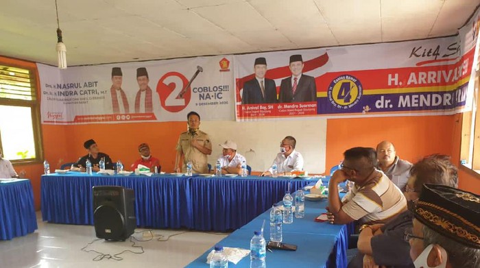 Nasrul Abit mengunjungi warga Sijunjung/Dok Gerindra Sumbar