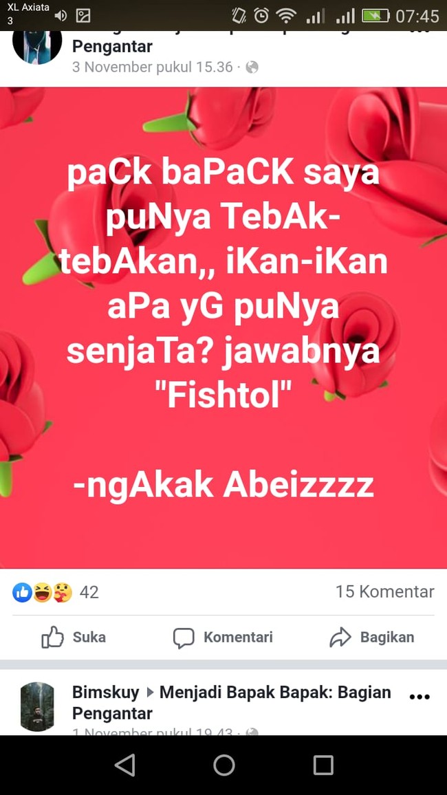 Sungguh di luar dugaan.. Gimana menurutmu? Cukup menghibur nggak nih tebak-tebakannya? Foto: Facebook/Menjadi Bapak Bapak: Bagian Pengantar