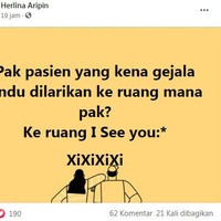 Ya bener sih, ICU kalo dibaca pakai bahasa Inggris kan jadi terdengarnya mirip i see you. Tuh kan lagi-lagi bikin baper. Foto: Facebook/Menjadi Bapak Bapak: Bagian Pengantar