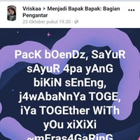 Tebak-tebakan receh yang satu ini juga nggak kalah bisa bikin baper nih.. Foto: Facebook/Menjadi Bapak Bapak: Bagian Pengantar