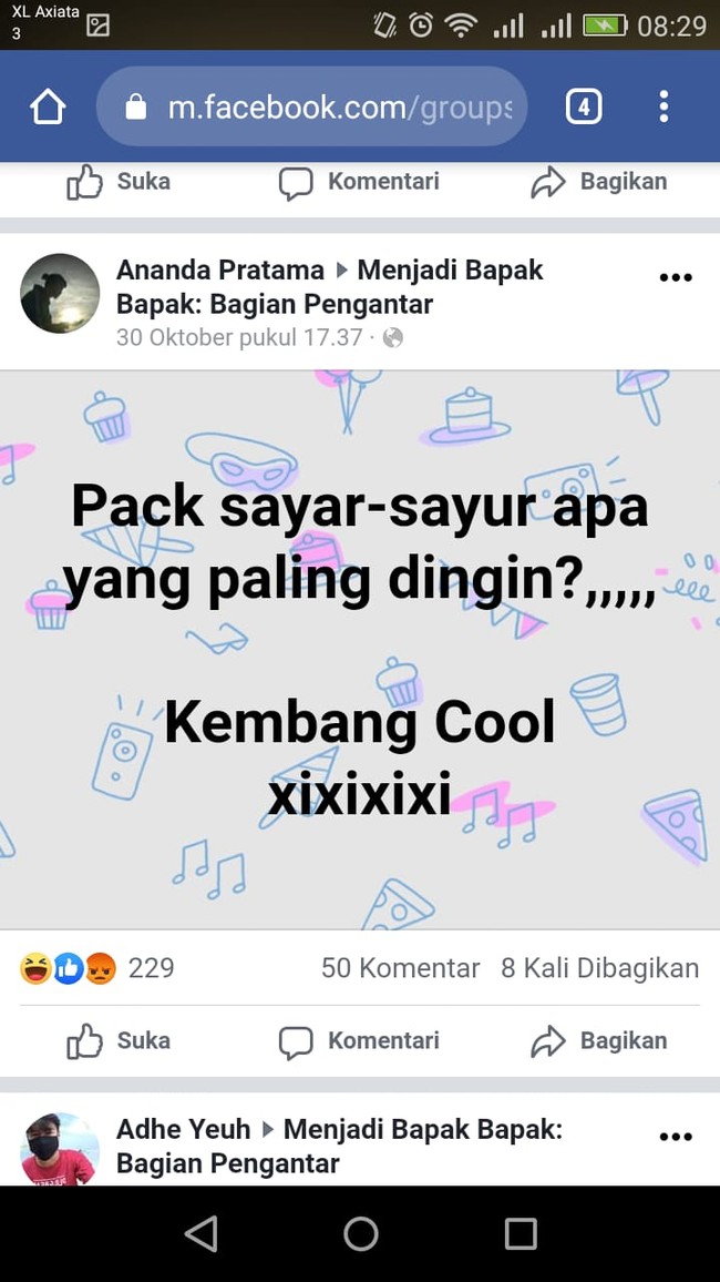 Receh tapi lucu kan? Dijamin ketawa deh.. Foto: Facebook/Menjadi Bapak Bapak: Bagian Pengantar