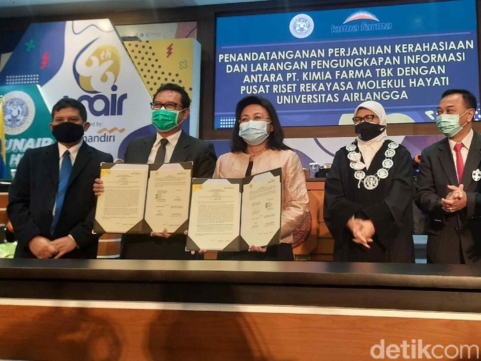 Universitas Airlangga (Unair) Surabaya tengah mengembangkan reagen PCR yang dapat mempercepat tes COVID-19. Sehingga hasil tes swab bisa keluar lebih cepat.