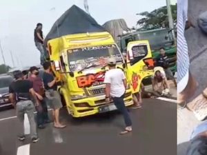 Video Detik-detik Penggerebekan Truk Bawa 10 Kg Sabu di Tol Cikampek
