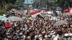 Foto: Gemuruh Penyambutan Habib Rizieq di Petamburan