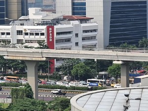 Ada Demo di Depan Kemenaker, Lalin Arah Cawang Macet