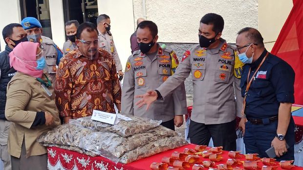 Konferensi pers di Polda Aceh (Agus Setyadi-detikcom)