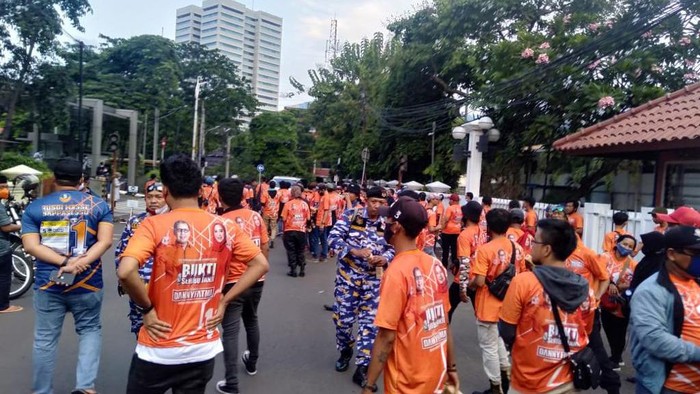 Momen di sekitar lokasi penusukan pendukung cawalkot Makassar di Palmerah, Minggu (8/11/2020)