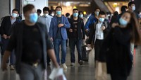 Bandara Internasional Shanghai memiliki 31,2 juta penumpang pada 2020. (AP Photo/Mark Schiefelbein)