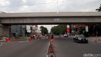 Pembangunan flyover Jalan Jakarta-Supratman, Bandung, terus dikebut.