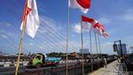 Peringati Hari Pahlawan, Jembatan Keris Berhias Merah Putih