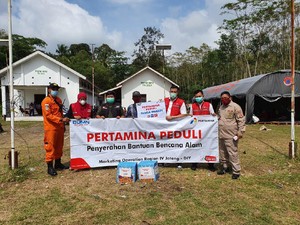 Pertamina Tambah Bantuan Logistik untuk Pengungsi Merapi