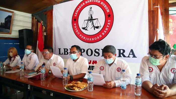 Posko Perjuangan Rakyat (Pospera) gelar konferensi pers di Jakarta, Senin (9/11/2020). Pospera minta Jubir Kementerian BUMN, Arya Sinulingga meminta maaf.
