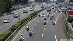 Potret Pemotor Masuk Tol Dalam Kota