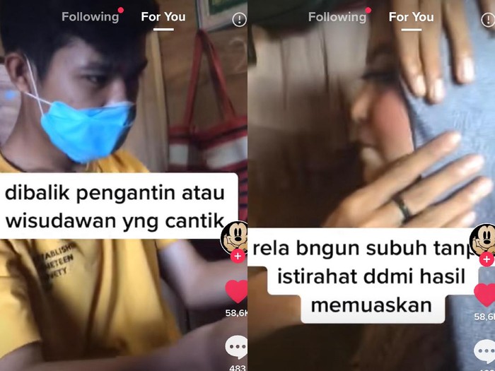 tiktok Pria yang berprofesi sebagai MUA