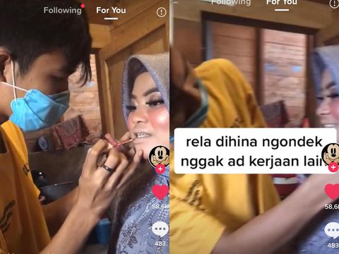 tiktok Pria yang berprofesi sebagai MUA