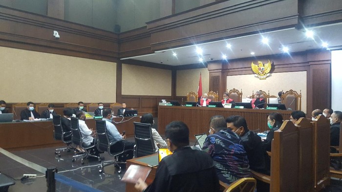 Sidang Tommy Sumardi perkara red notice Djoko Tjandra, di Pengadilan Tipikor Jakarta, Selasa (10/11/2020).
