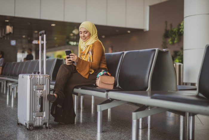 Ilustrasi di bandara.