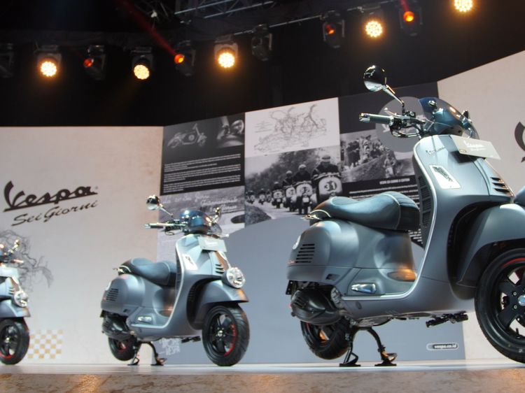 Lihat dari Dekat Vespa GTV Sei Giorni II, Skutik Anyar Seharga Rp 155 Juta