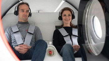 Hyperloop memungkinkan orang melakukan perjalanan dengan sangat cepat dari kota ke kota. Kecepatan hyperloop bahkan disebut-sebut melampaui pesawat modern. Foto: Virgin Hyperloop