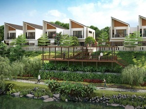 Mewah! Rumah View Gunung-Sungai, Depan St LRT, Street Mall & Sekolah